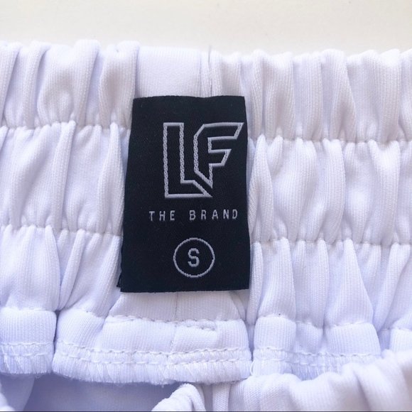 New LF The Brand White Red Shorts Elastic Waist S - Picture 5 of 8